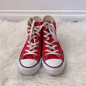 Red Converse High Tops